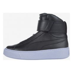 Puma Platform Mid Tenisówki Czarny. Czarne trampki i tenisówki damskie Puma, bez wzorów, ze skóry, na sznurówki. Za 602,95 zł.