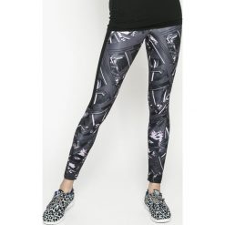 Reebok - Legginsy. Czarne legginsy skórzane marki Reebok, s. W wyprzedaży za 119,90 zł.