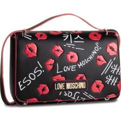 Torebka LOVE MOSCHINO - JC4109PP18LU100B Nero/Rosso. Czarne torebki klasyczne damskie Love Moschino, bez wzorów, ze skóry ekologicznej, klasyczne, bez dodatków. Za 899,00 zł.