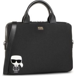 Torba na laptopa KARL LAGERFELD - 805917 502199 Black 990. Czarne torby męskie skórzane KARL LAGERFELD, bez wzorów, z materiału. Za 519,00 zł.