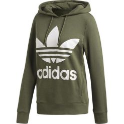 DAMSKA BLUZA Z KAPTUREM ADIDAS TREFOIL (40). Bluzy damskie Adidas, bez wzorów, z bawełny, bez rękawów, z kapturem. W wyprzedaży za 239,99 zł.