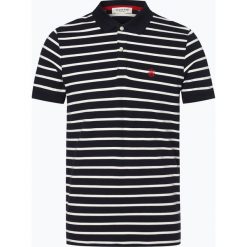 Selected - Męska koszulka polo, niebieski. Niebieskie koszulki męskie Selected, m, w paski, z bawełny, klasyczne, bez rękawów. Za 99,95 zł.