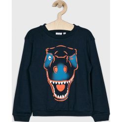 Blukids - Bluza dziecięca 98-128 cm. Niebieskie bluzy chłopięce Blukids, z nadrukiem, z bawełny, bez rękawów, bez kaptura. W wyprzedaży za 24,90 zł.