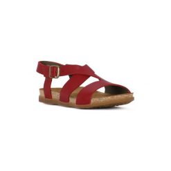Sandały El Naturalista SOFT GRAIN TIBET. Pomarańczowe sandały damskie marki El Naturalista, bez wzorów, bez obcasa, bez zapięcia. Za 319,77 zł.