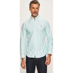 Polo Ralph Lauren - Koszula. Niebieskie koszule męskie Polo Ralph Lauren, s, bez wzorów, z bawełny, casualowe, polo, z długim rękawem. W wyprzedaży za 379,90 zł.