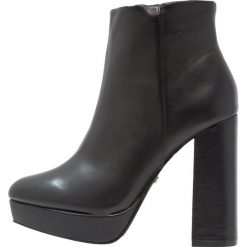 Botki damskie: Buffalo Botki na obcasie black