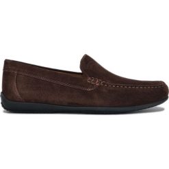 Geox Ascanio Mokasyny Brązowy. Pomarańczowe mokasyny męskie Geox, ze skóry. Za 376,95 zł.