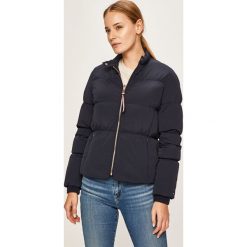 Tommy Hilfiger - Kurtka puchowa. Niebieskie kurtki damskie TOMMY HILFIGER, s, bez wzorów, z elastanu, krótkie. Za 1199,00 zł.