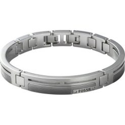 Fossil - Bransoletka. Szare bransoletki męskie Fossil, metalowe. Za 319,90 zł.