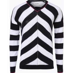Marc O'Polo Denim - Sweter damski, niebieski. Niebieskie swetry damskie marki Marc O'Polo DENIM, s, w paski, z denimu, bez rękawów, bez kaptura. Za 399,95 zł.