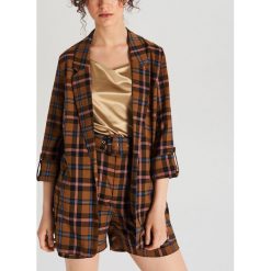 Marynarka w kratę - Beżowy. Marynarki damskie Cropp. Za 119,99 zł.