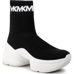 Sneakersy MICHAEL MICHAEL KORS - Olympia Bootie 43F9OLFE2D Blk/Opticwht. Czarne półbuty damskie MICHAEL Michael Kors, na co dzień, bez wzorów, ze skóry ekologicznej, bez obcasa, na koturnie, bez zapięcia. W wyprzedaży za 779,00 zł.