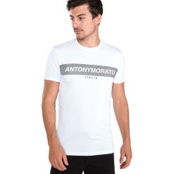 Antony Morato Koszulka Biały. Białe podkoszulki męskie Antony Morato, l, z nadrukiem, z elastanu, z krótkim rękawem. Za 154,95 zł.