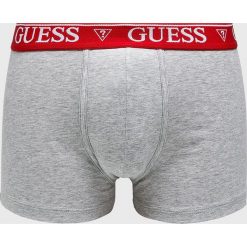 Guess Jeans - U77F14.JR003. Szare bokserki męskie marki Guess Jeans, z aplikacjami, z elastanu. W wyprzedaży za 69,90 zł.