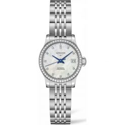 LONGINES Record L2.320.0.87.6. Białe zegarki damskie marki LONGINES, ze stali. Za 14960,00 zł.