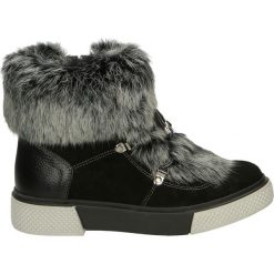 Botki - 38032R01 BLAC. Szare botki damskie skórzane Venezia. Za 489,00 zł.