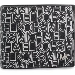 Duży Portfel Męski MICHAEL MICHAEL KORS - Billfold W Passcase 39S9LMNF2U Blk/Wht. Czarne portfele męskie MICHAEL Michael Kors, bez wzorów, ze skóry. Za 499,00 zł.