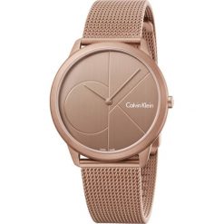 Calvin Klein Minimal Zegarek Różowy Złoty. Różowe zegarki męskie Calvin Klein, złote. Za 1191,95 zł.