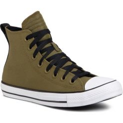 Trampki CONVERSE - Ctas Hi 168711C Dark Moss/Dark Moss/White/Bl. Zielone półbuty męskie Converse, bez wzorów, z materiału, bez zapięcia. Za 339,00 zł.
