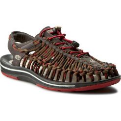 Sandały KEEN - Uneek Stripes 1014620 Red Dahlia/Raya. Brązowe sandały męskie skórzane Keen. W wyprzedaży za 259,00 zł.