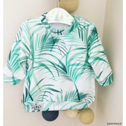 Bluza dziecięca GREEN PALM. Zielone bluzy chłopięce z nadrukiem marki Pakamera, na lato. Za 69,00 zł.