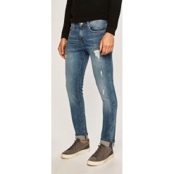 Armani Exchange - Jeansy J13. Niebieskie jeansy męskie Armani Exchange, bez wzorów. Za 499,90 zł.