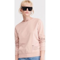 Bawełniana bluza - Różowy. Różowe bluzy damskie Reserved, s, bez wzorów, z bawełny, bez rękawów, bez kaptura. Za 59,99 zł.