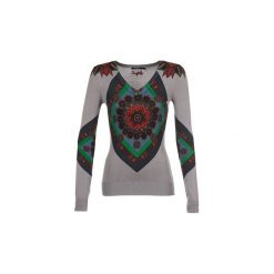 Swetry Desigual SIRAC. Szare swetry klasyczne damskie Desigual, l. Za 349,00 zł.