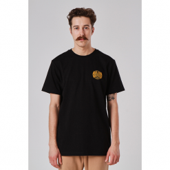 SIMPLE THREAD OVAL LOGO TSHIRT BLACK. Czarne t-shirty męskie Turbokolor. Za 74,99 zł.
