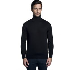 Sweter wenlock golf czarny. Czarne swetry męskie Recman, m, bez wzorów, z golfem, bez kaptura. Za 169,00 zł.