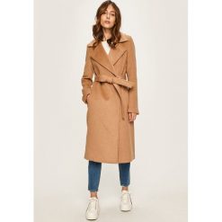Answear - Płaszcz. Brązowe kurtki damskie ANSWEAR, s, w paski, z poliesteru, klasyczne. W wyprzedaży za 299,90 zł.