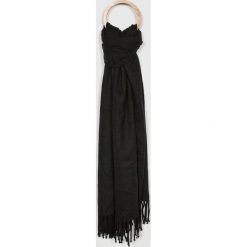 Jack & Jones - Szalik. Czarne szaliki męskie marki Jack & Jones, l, z bawełny, z okrągłym kołnierzem. Za 89,90 zł.