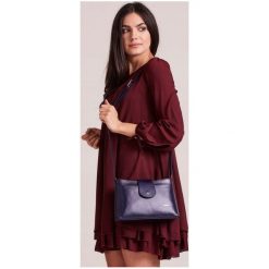 ROVICKY TORBA WIZYTOWA KOPERTÓWKA SKÓRA NATURALNA. Szare kopertówki damskie ROVICKY, na co dzień, w paski, ze skóry, eleganckie, małe, bez dodatków. Za 169,90 zł.