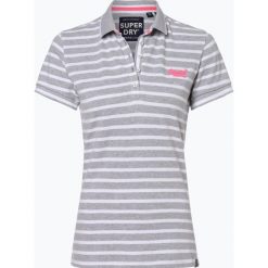 Superdry - Damska koszulka polo, szary. Szare koszulki damskie marki Superdry, xs, w paski, bez rękawów. Za 249,95 zł.