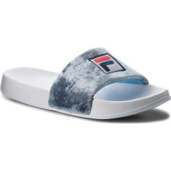 Klapki FILA - Palm Beach V Slipper Wmn 1010342.20O Angel Falls. Niebieskie klapki damskie Fila, bez wzorów, z tworzywa sztucznego, bez obcasa. W wyprzedaży za 119,00 zł.
