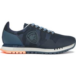 Blauer Denver 02 Tenisówki Niebieski. Niebieskie trampki męskie Blauer, bez wzorów, ze skóry, na sznurówki. Za 533,95 zł.
