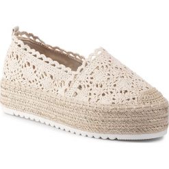 Espadryle DEEZEE - WS569B-17 Beige. Brązowe espadryle damskie DeeZee, bez wzorów, z tworzywa sztucznego, bez obcasa, na koturnie. Za 79,99 zł.