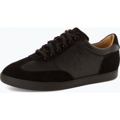 Polo Ralph Lauren - Męskie tenisówki ze skóry, czarny. Czarne tenisówki męskie Polo Ralph Lauren, ze skóry. Za 659,95 zł.