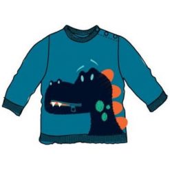 Carodel Chłopięca Bluza Z Dinozaurem 86 Niebieska. Niebieskie bluzy chłopięce rozpinane marki Carodel. Za 45,00 zł.