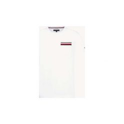 T-shirty z krótkim rękawem Tommy Hilfiger MW0MW09826 POCKET TEE. Białe t-shirty męskie TOMMY HILFIGER, s, bez wzorów, bez kołnierzyka, krótkie. Za 131,30 zł.