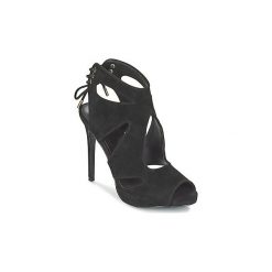 Sandały KG by Kurt Geiger HATTIE. Czarne sandały damskie marki KG by Kurt Geiger, bez wzorów, bez obcasa, bez zapięcia. Za 495,20 zł.