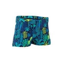 Bokserki pływackie Jungle dla malucha. Niebieskie bielizna chłopięca NABAIJI, bez wzorów, z elastanu. Za 24,99 zł.