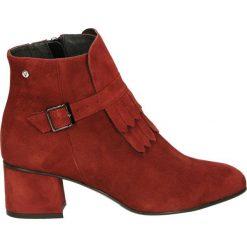 Botki - 623-981-S BOR. Brązowe botki damskie zamszowe marki Venezia. Za 319,00 zł.