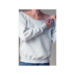 Szara bluza dla karmiących matek. Szare bluzy damskie marki One mug a day, s, z nadrukiem, z bawełny, bez rękawów, bez kaptura. Za 119,00 zł.