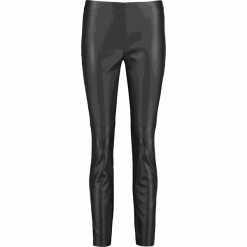 Legginsy w kolorze czarnym. Czarne legginsy damskie Taifun, bez wzorów, ze skóry. W wyprzedaży za 192,95 zł.