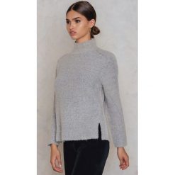 Golfy damskie: Rut&Circle Sweter z dzianiny Marielle – Grey