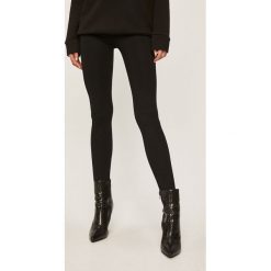 Answear - Legginsy. Czarne spodnie damskie ANSWEAR, s, bez wzorów, z elastanu. Za 99,90 zł.