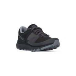 Buty do biegania Salomon TRAILSTER GTX. Szare buty sportowe męskie Salomon, bez zapięcia, do biegania. Za 471,53 zł.