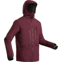 Kurtka narciarska freeride JKT SKI FR500 męska. Czerwone kurtki męskie WED'ZE, xl, bez wzorów, z elastanu, bez kaptura. Za 499,99 zł.