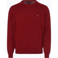Fynch Hatton - Sweter męski, czerwony. Czerwone swetry męskie marki Fynch-Hatton, xxl, z haftami, z bawełny, bez kołnierzyka, bez kaptura. Za 229,95 zł.